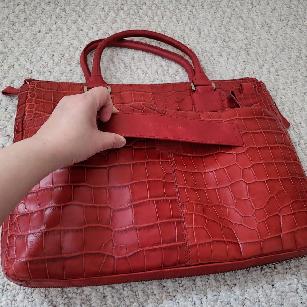 PIQUADRO Red Square Expandable Briefcase - Picture 3 of 4
